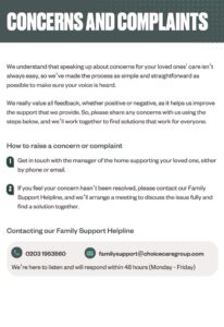 Concerns and Complaints